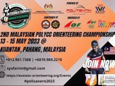 MALAYSIAN POLYCC INTERNATIONAL ORIENTEERING CHAMPIONSHIP 2023 - MAY 12-14, 2023